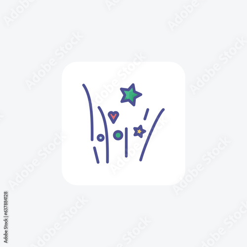 Enchanted Yuletide Revelry Outline Filled Icon