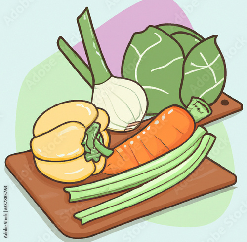 healthy foods created with generative AI technology	