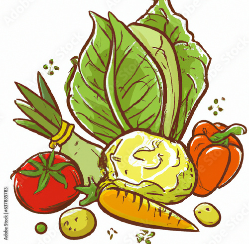 healthy foods created with generative AI technology	