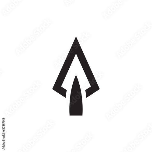Free Download Spear logo vector design template - GFXLoad