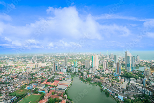 aerial view of the city Colombo Sri Lanka © Rusiru