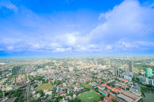 aerial view of the city Colombo Sri Lanka