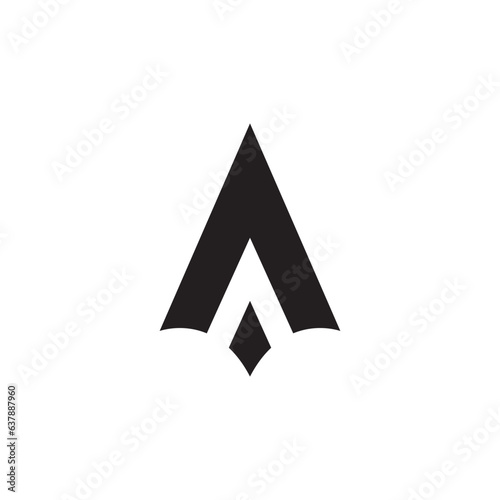 Spear logo vector design template