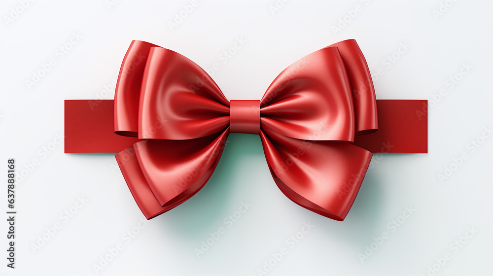 red bow isolated on white background red bow isolated on white background