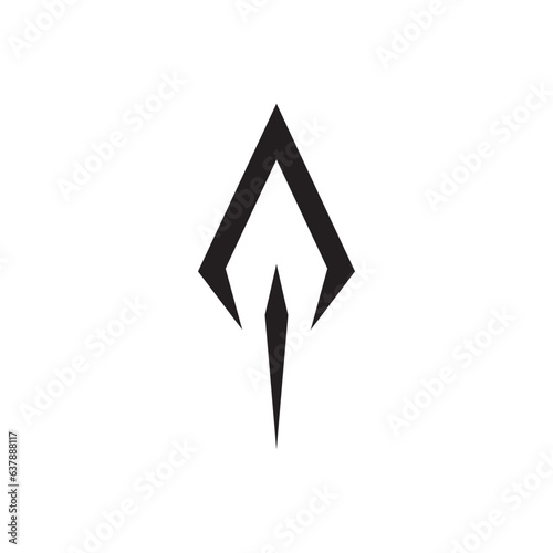 Spear logo vector design template