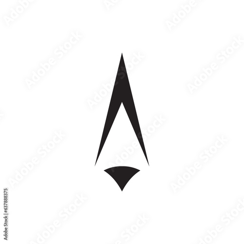 Spear logo vector design template