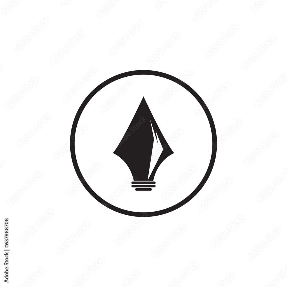 Spear logo vector design template Spear logo vector design template