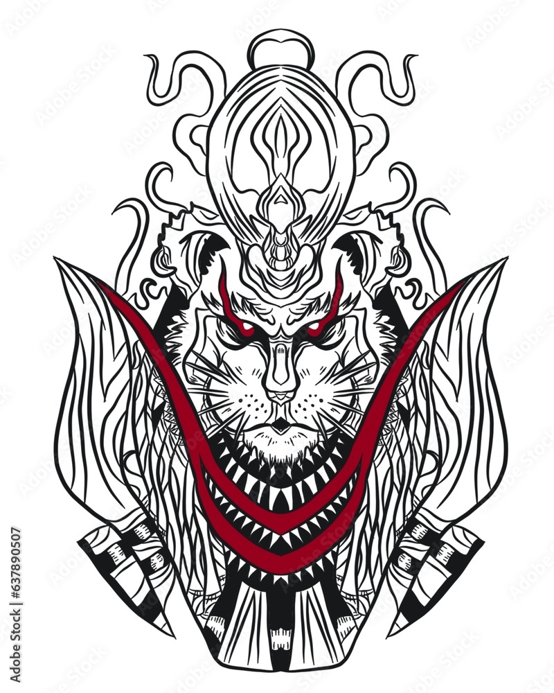 Obraz premium Cat in art