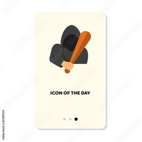 Breaking and cracking flat icon. Safe, robbery, bank isolated vector. Criminality and equipment concept. Vector illustration symbol elements for web design
