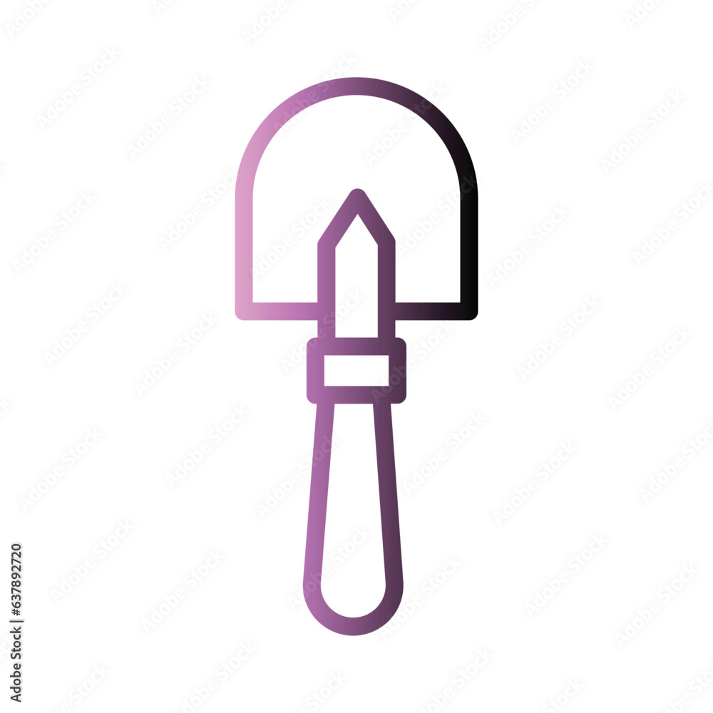 Building Shovel Tool Gradient Icon Building Shovel Tool Gradient Icon