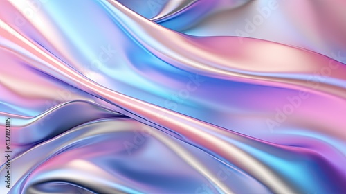 Iridescent smooth foil abstract background