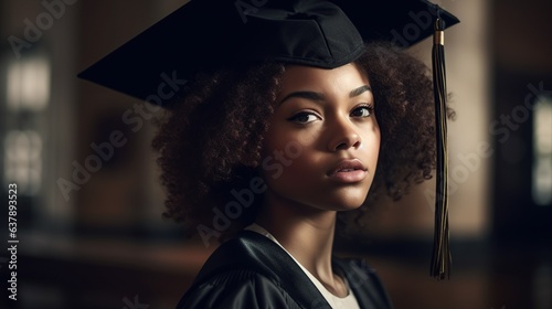 portrait of a young female graduate