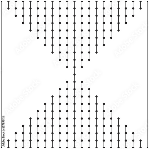 Black and white backdrop with pointillist texture