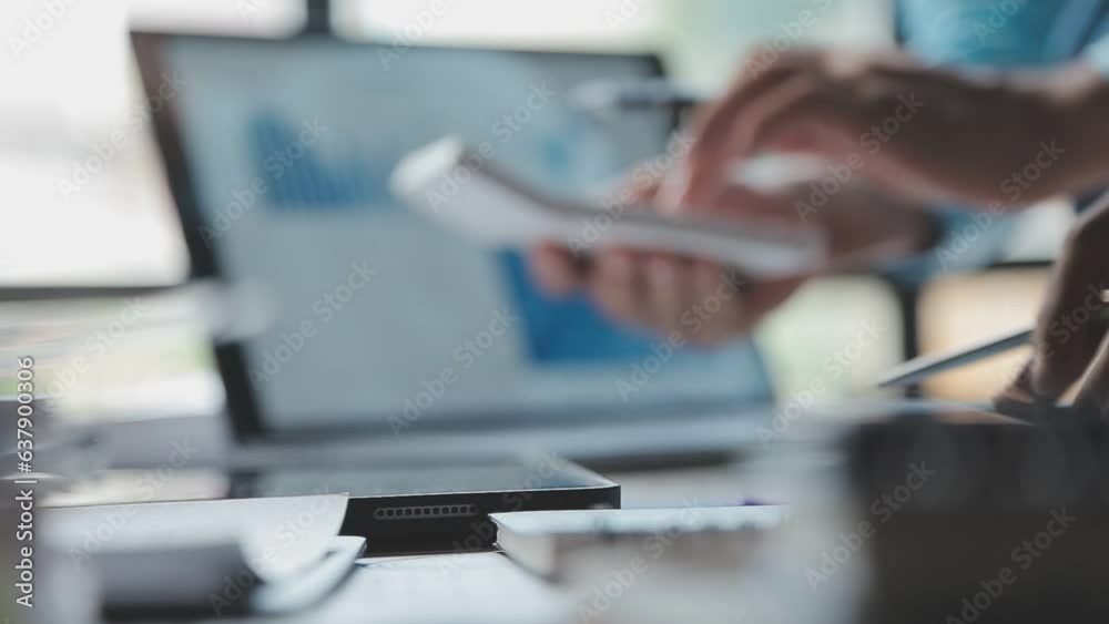Financial Business team present. Business man hands hold documents with financial statistic stock photo, discussion, and analysis report data the charts and graphs. Finance Financial concept Financial Business team present. Business man hands hold documents with financial statistic stock photo, discussion, and analysis report data the charts and graphs. Finance Financial concept