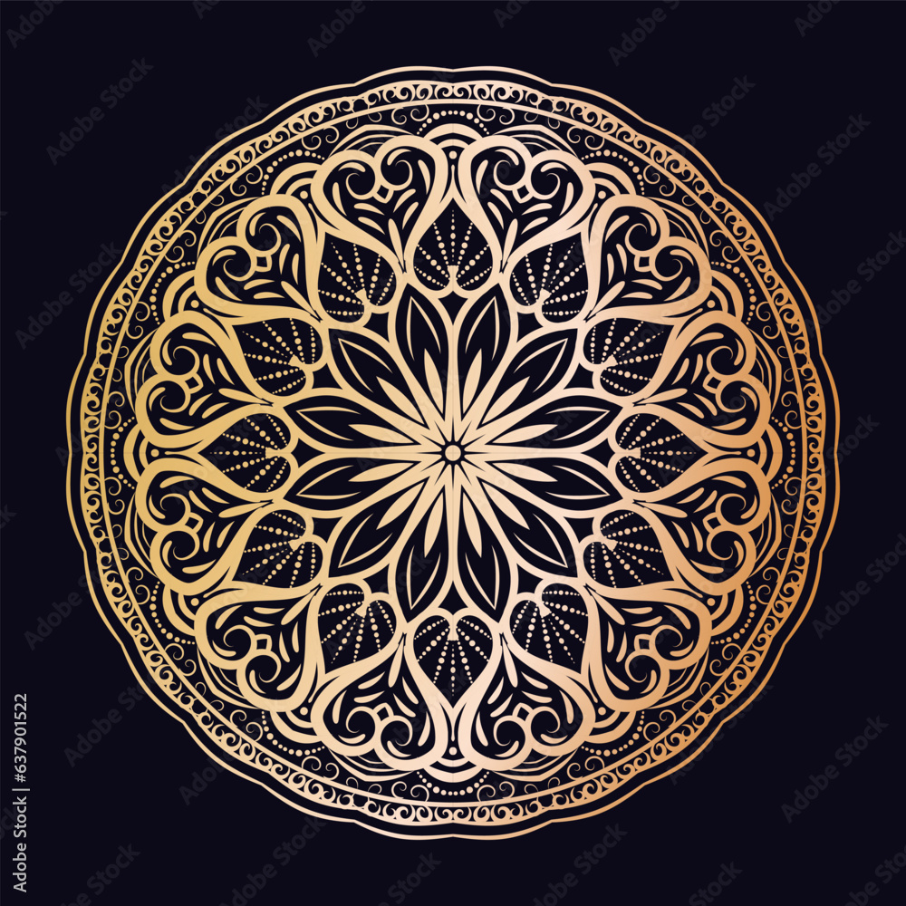Luxury ornamental round mandala