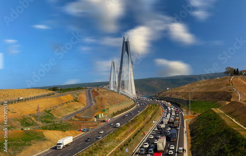 Yavuz Sultan Selim Bridge in Istanbul, Turkey. photo