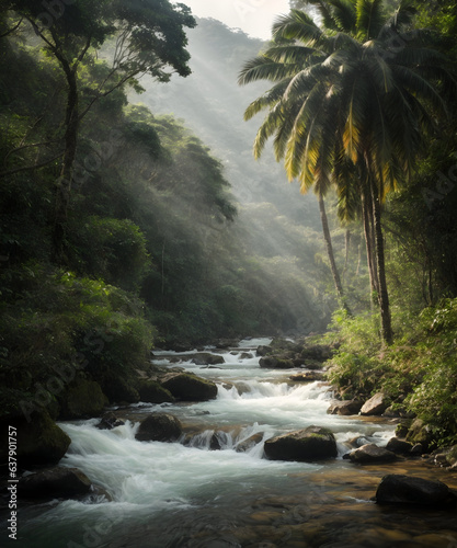 Waterfall in the jungle © Karolina
