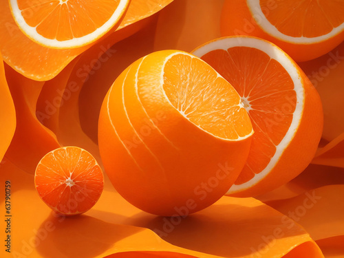 orange with orange colour background 