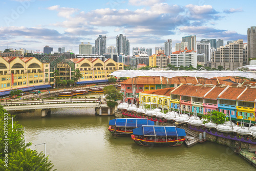 Photography scenery of Clarke Quay located at Singapore River Planning Area in singapore
