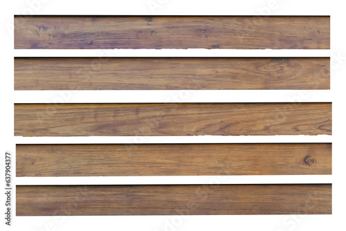 collection of various empty wood panel isolated on transparent background. PNG Format