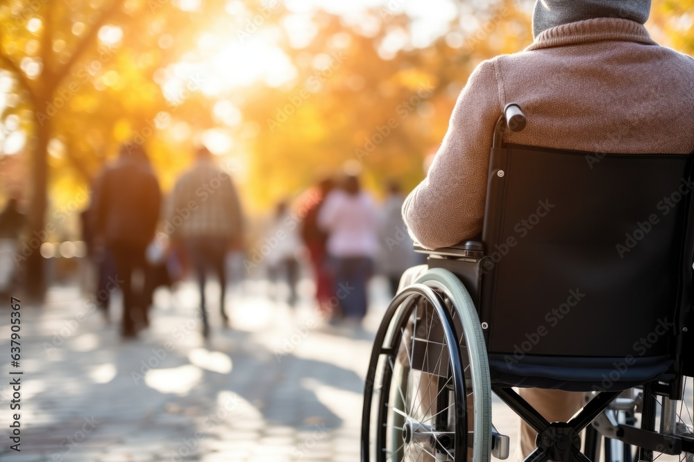 a person in a wheelchair navigating a city street a person in a wheelchair navigating a city street