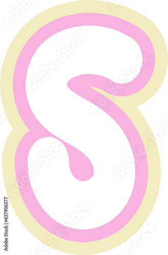 Wallpaper Mural cute colorful alphabet hand draw decoration Torontodigital.ca