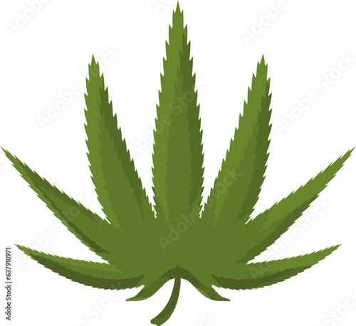 cannabis leaf isolated