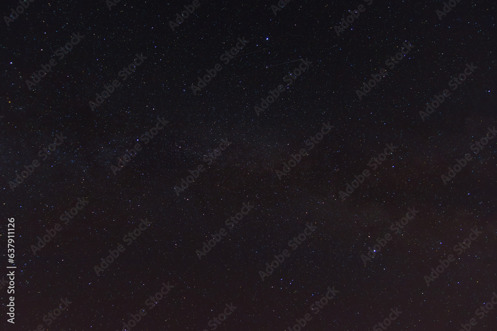 Clear night summer sky with milky way and stars.  Astronomy, space texture background