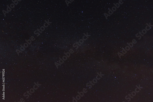 Clear night summer sky with milky way and stars. Astronomy, space texture background