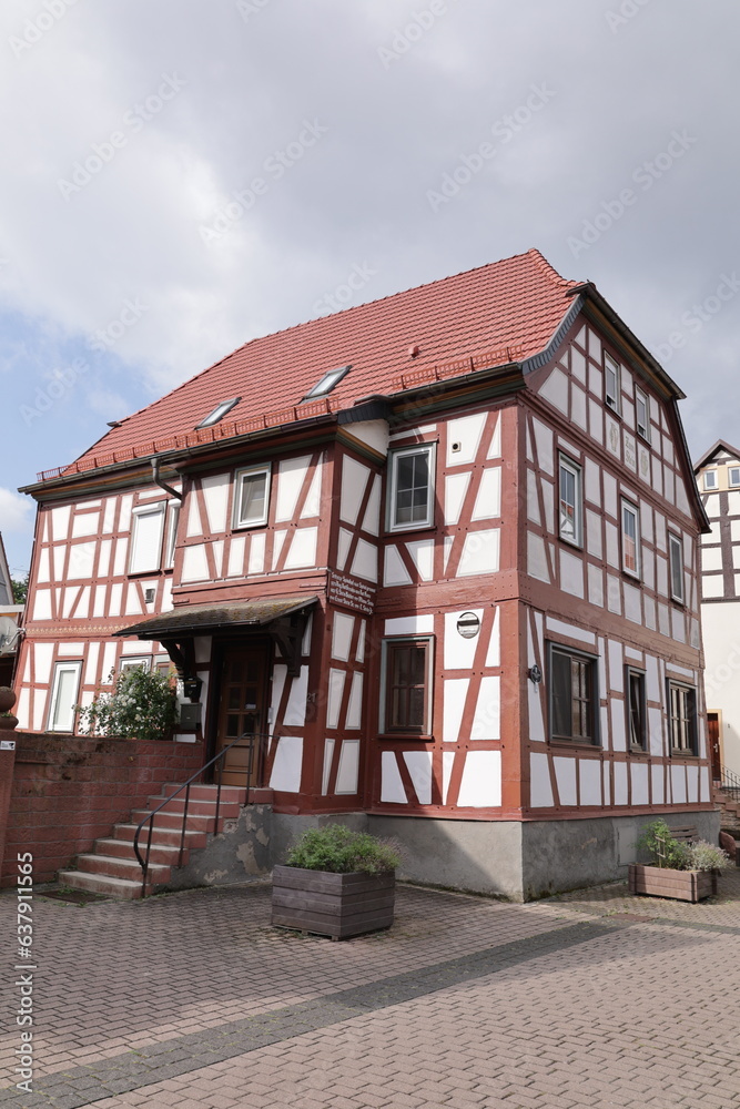 Historisches Fachwerkhaus in Altstadt von Wächtersbach in Hessen