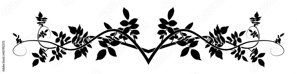 new pattern hawthorn decoration on paper. vector new pattern hawthorn decoration on paper. vector