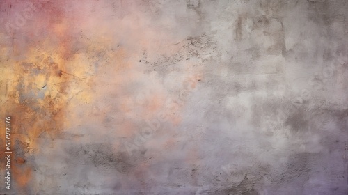 Industrial Meets Ethereal Backdrop - Grunge Background Texture, Fused with Shades of Concrete Gray, Twilight Sky, Neon Blush, and Lustrous Gold - Grunge Wallpaper created with Generative AI Technology © Sentoprotak