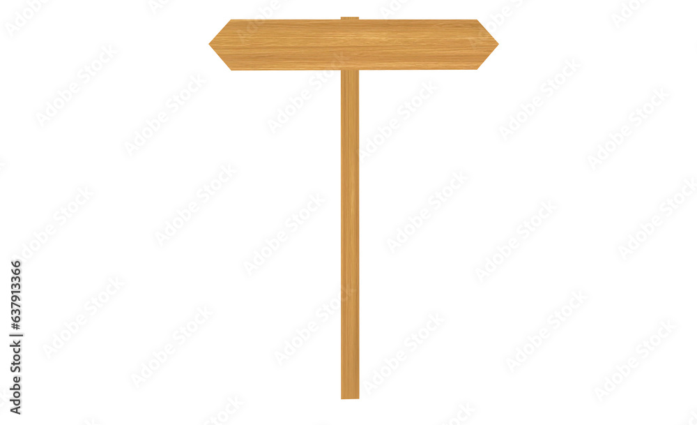 Signage, wood, directions. Wood texture. Space to write your message. Illustration. Arrow pointing. Hanging chain. PNG background 