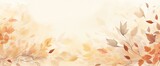 Autumn background with watercolor-style leaves, branches and texture., muted colored banner, card.