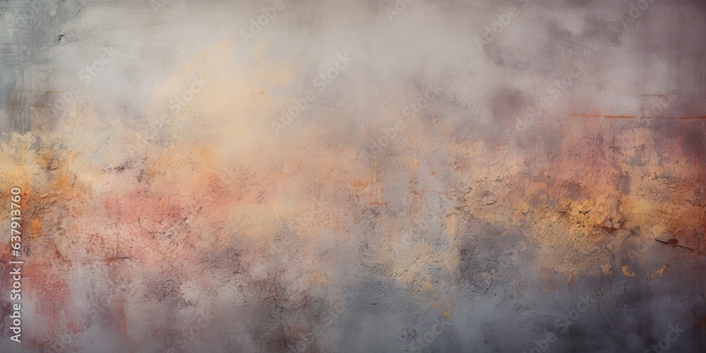 Industrial Meets Ethereal Backdrop - Grunge Background Texture, Fused with Shades of Concrete Gray, Twilight Sky, Neon Blush, and Lustrous Gold - Grunge Wallpaper created with Generative AI Technology