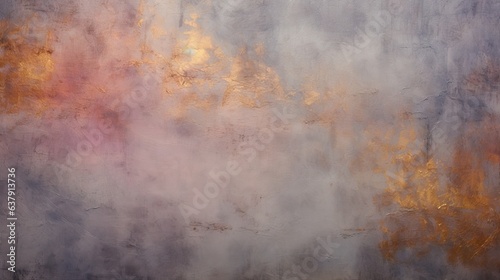 Industrial Meets Ethereal Backdrop - Grunge Background Texture, Fused with Shades of Concrete Gray, Twilight Sky, Neon Blush, and Lustrous Gold - Grunge Wallpaper created with Generative AI Technology