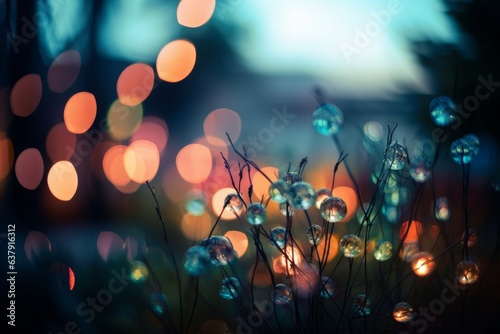 Blurred bubbles floating in the air © Marius F