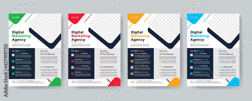 flyer. newest trendy creative corporate multipurpose minimal official business advertising magazine poster flyer with creative corporate trendy geometric shape template print design