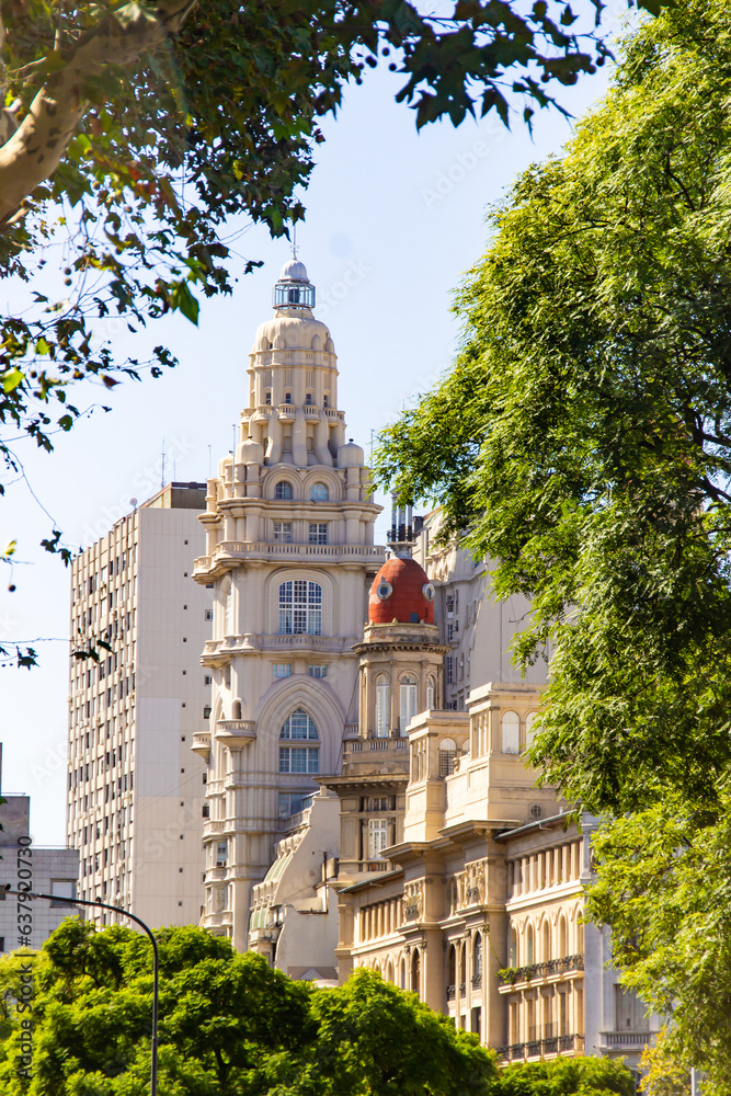 Buenos Aires city views, streets, buildings and architecture Argentina