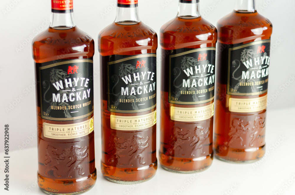 LONDON, UNITED KINGDOM JULY 23, 2022 Blended Scotch whiskey with a