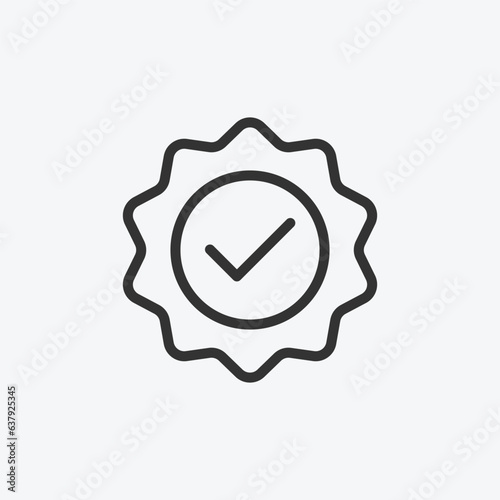 Quality icon vector. Linear style sign for mobile concept and web design. Quality symbol illustration. Flat vector simple element graphics - vector.