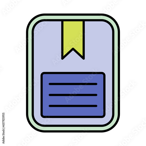 Book Marked Icon Design