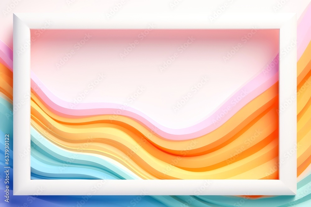 Fototapeta premium ockup photo frames, Empty abstract shape framing for your design. template for picture, painting, poster, lettering or photo gallery