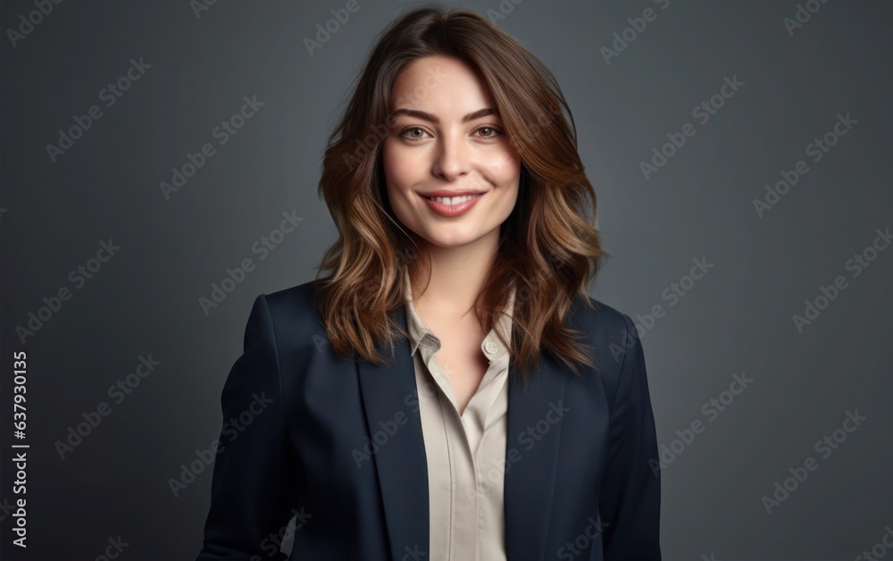 Portrait of a business woman in nice suit in clean background Portrait of a business woman in nice suit in clean background