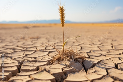 Drought and crop failure. The concept of hunger and food security of the planet. Background