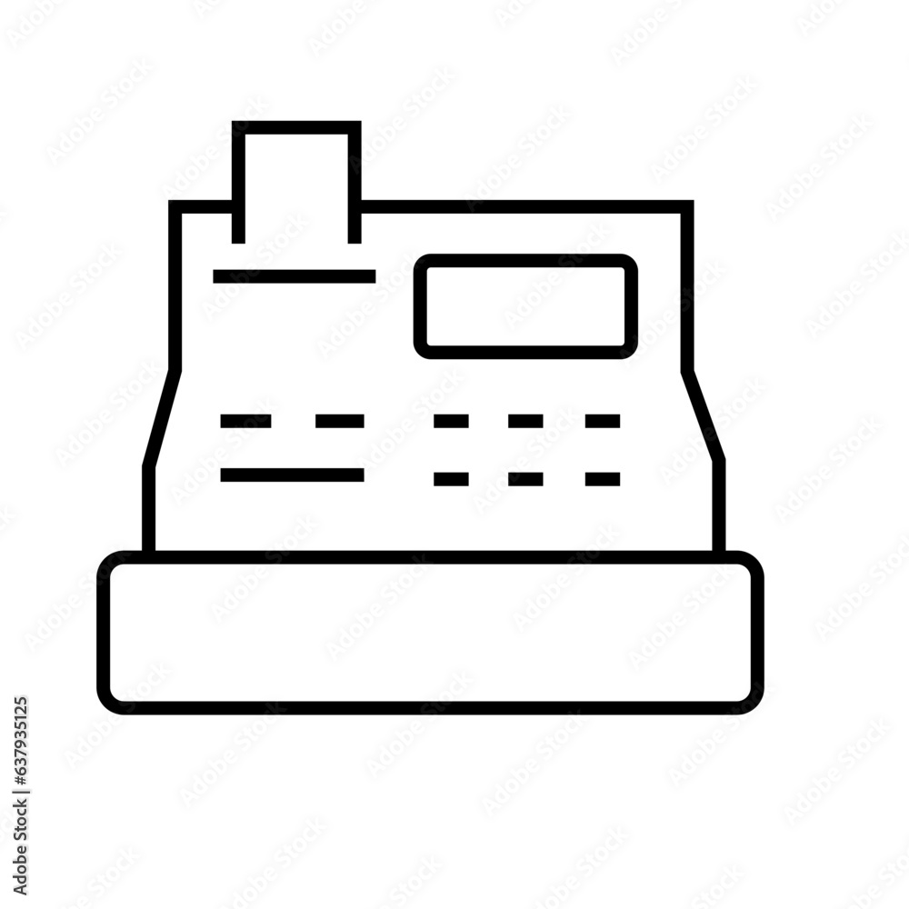 Delivery Shopping Icon Style Line Delivery Shopping Icon Style Line