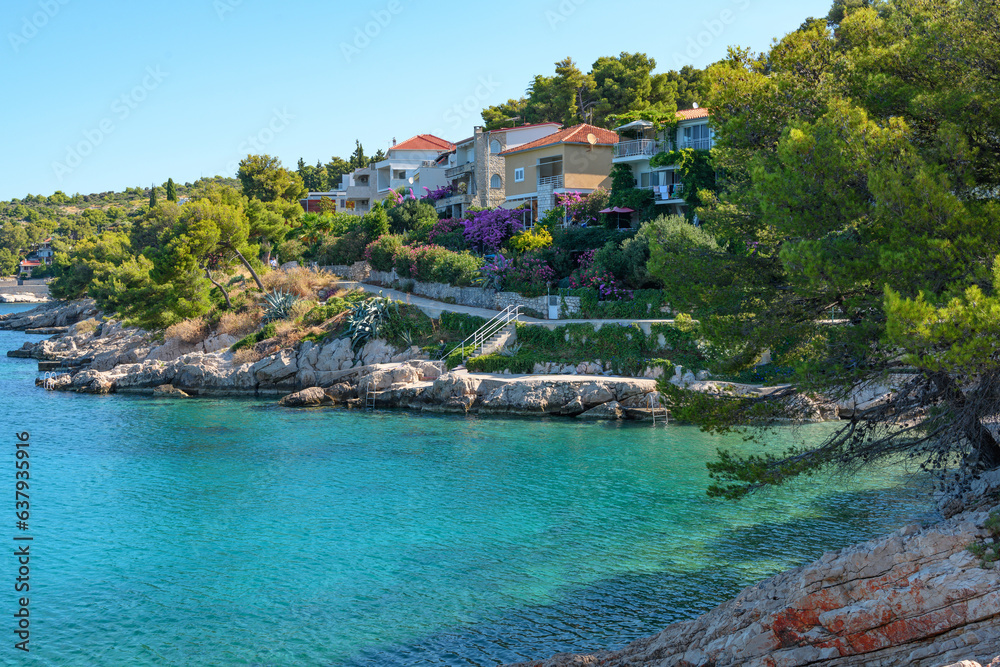 Coast of the sea. Dalmatia Croatia