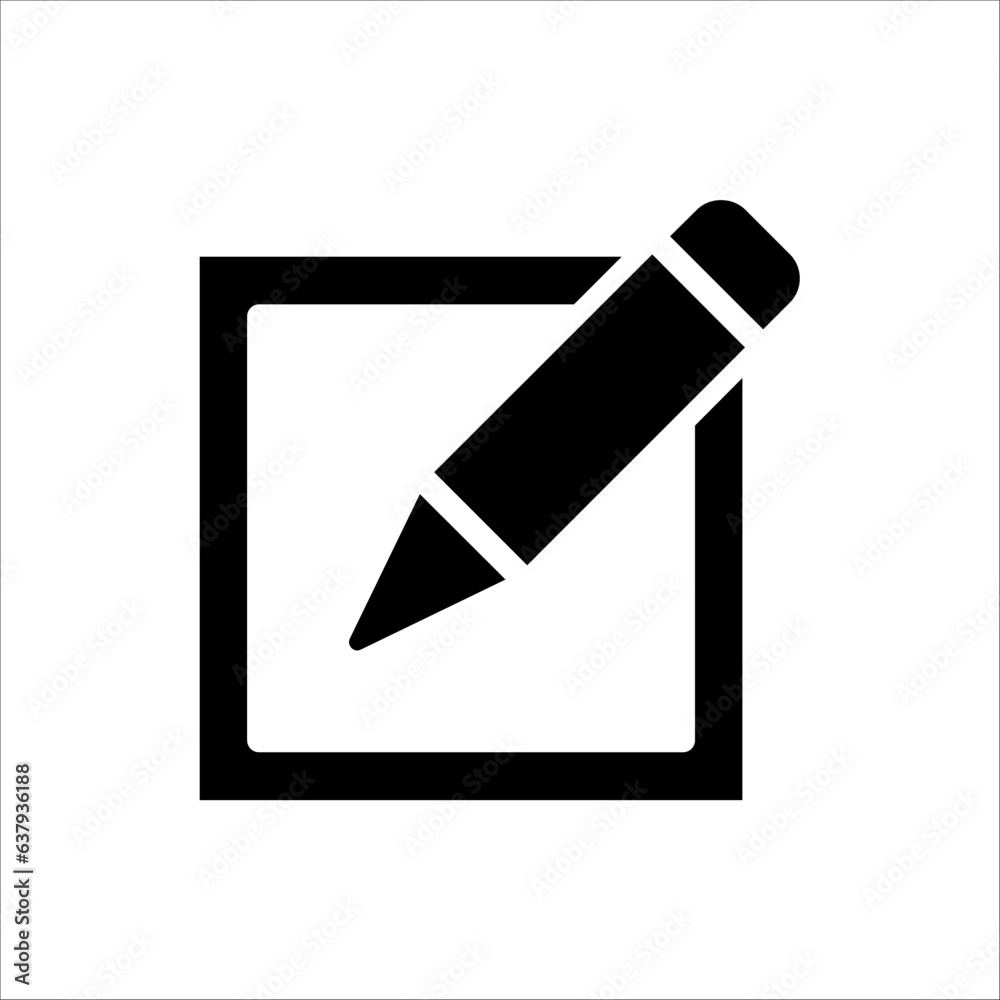 Edit icon. create icon isolated on white background Edit icon. create icon isolated on white background