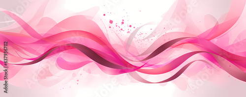 Pink october abstract design banner photo