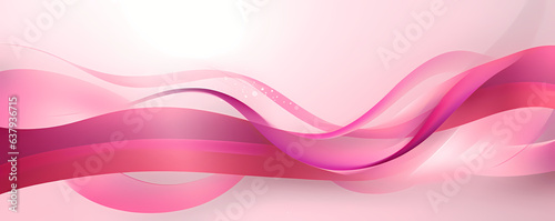 Pink october abstract design banner